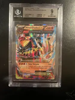 Primal Groudon EX Holo Card OMEGA 86/160 XY-Primal Clash BGS 9 PSA - Image 1
