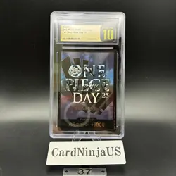 CGC PRISTINE 10 ONE PIECE DAY'25 DON!! 2025 ONE PIECE CARD JAPANESE 37 - Image 1