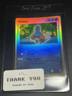 Mudkip 60/109 Reverse Holo Ruby and Sapphire Pokemon Card 2003 1/2 - Image 3
