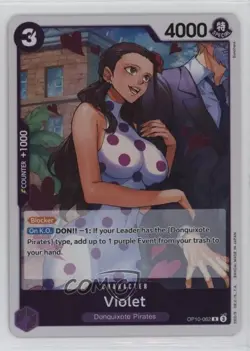2025 One Piece Card Game: Royal Blood OP10 English Viola R Violet #OP10-062 - Image 1