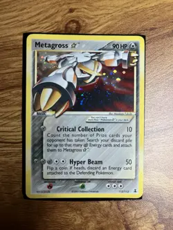 Metagross Star 113/113 Delta Species Holo Ultra Rare Pokemon TCG Card 2005 - Image 1