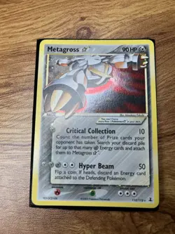 Metagross Star 113/113 Delta Species Holo Ultra Rare Pokemon TCG Card 2005 - Image 3