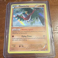 Hawlucha 63/111 XY - Furious Fists Holo Rare Basic 70HP Pokemon TCG Card - Image 1