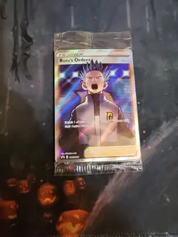 Pokemon Boss's Orders SWSH251 SEALED 4 Cards-1x Full Art-3x Holo Pokemon Card - Image 1