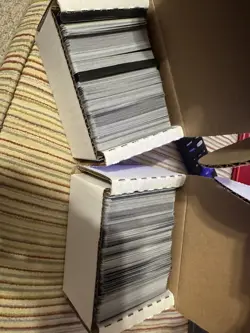 Binder Of 72 Magic The Gathering & Two Boxes Of Unsearched Magic Cards - Image 1