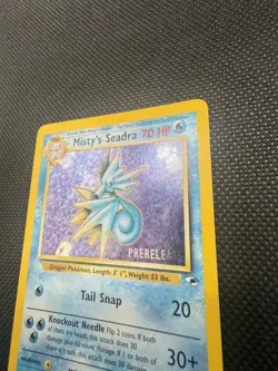 PRERELEASE Misty's Seadra 9/132 Rare Holo Pokemon Card Nm/Lp WoTC PROMO - Image 4