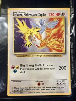 Pokemon Articuno, Moltres, and Zapdos Warner Bros Promo Jumbo Oversized Card MP - Image 1