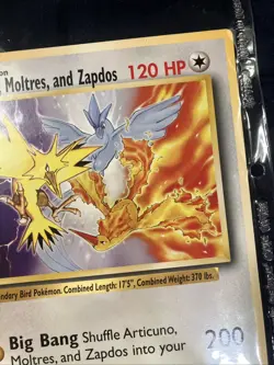 Pokemon Articuno, Moltres, and Zapdos Warner Bros Promo Jumbo Oversized Card MP - Image 3