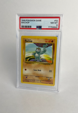 PSA 8 - Pokemon Card - Base 52/102 - MACHOP Base Set Unlimited - Image 1