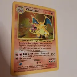 Pokemon TCG Charizard Base Set Holo Unlimited Rare Card 4/102 PSA - Image 1