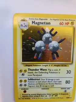 Magneton Base Set Holo Pokemon Card WOTC NM - Image 3