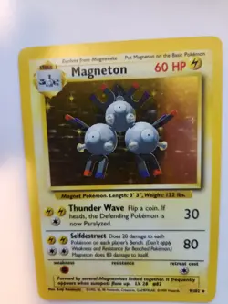 Magneton Base Set Holo Pokemon Card WOTC NM - Image 4