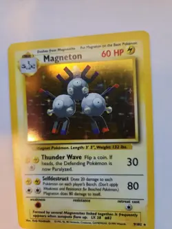 Magneton Base Set Holo Pokemon Card WOTC NM - Image 5