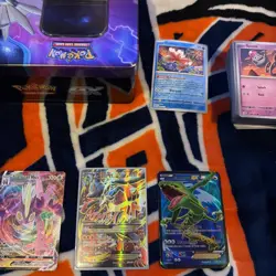 Pokemon Card Lot w/ Dialga Tin - Includes Mega Lucario EX Full Art 55a/111, Etc - Image 1