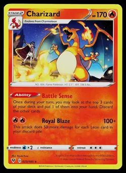 Pokemon Card - Charizard Vivid Voltage 025/185 Rare Non-Holo - Image 1