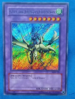 YuGiOh Cards - Gaia the Dragon Champion - LOB-125 - Near Mint! - Image 1