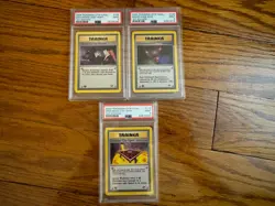 2000 Pokemon 1st Edition 3 Card Lot - Gym Challenge - PSA 9 MINT! WOTC - Image 1