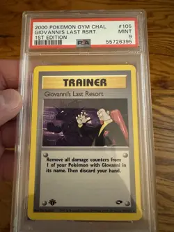 2000 Pokemon 1st Edition 3 Card Lot - Gym Challenge - PSA 9 MINT! WOTC - Image 3