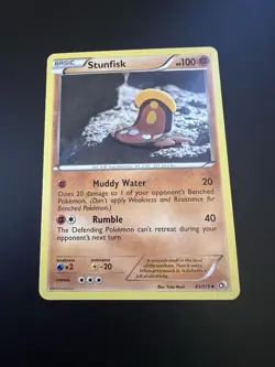 Stunfisk 83/113 B&W Legendary Treasures 2013 Pokemon Card Uncommon NM - Image 1
