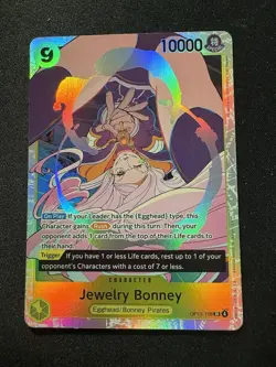 ONE PIECE Card Game Carrying on His Will JEWELRY BONNEY SR #OP13-108 ENGLISH CCG - Image 1