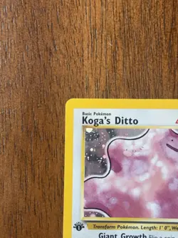 Pokemon TCG First Edition Koga’s Ditto Holo Gym Challenge Rare Card 10/132 - Image 3
