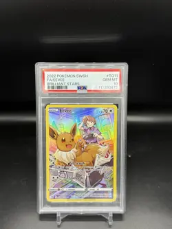 POKEMON 2022 Brilliant Stars Full Art EEVEE #TG11 PSA 10 Gem Mint RARE - Image 1