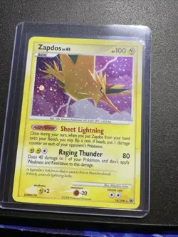 Pokemon Zapdos Holo Diamond & Pearl Majestic Dawn 14/100 - Image 1
