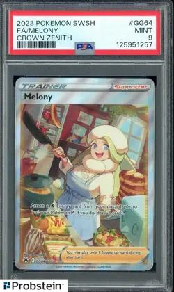 2023 Pokemon SWSH Crown Zenith #GG64 Melony Fa PSA 9 MINT - Image 1