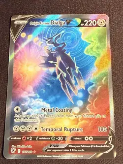 Pokemon TCG Astral Radiance Origin Forme Dialga V Alternate Full Art 177/189 NM - Image 1