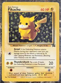 Pokemon Black Star Promo Pikachu 1 NM or Better - Image 1