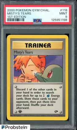 2000 Pokemon Gym Challenge #118 Misty's Tears PSA 9 MINT - Image 1