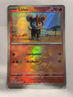 Litleo (Master Ball Pattern) #15/131 Common Pokemon TCG SV: Prismatic Evolutions - Image 1