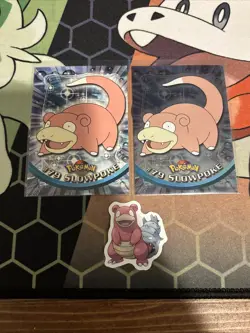 2000 Pokemon TV Animation Series 2 #79 Slowpoke Blue Logo. Foil - Image 1