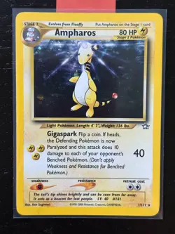 Vintage Pokemon TCG- Holo Ampharos 1/111 Neo Genesis - Image 1