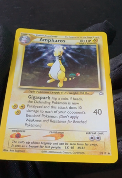 Vintage Pokemon TCG- Holo Ampharos 1/111 Neo Genesis - Image 2