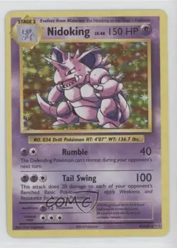 Nidoking Holo Pokemon XY Evolutions 20th Anniversary #45 - Image 1