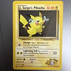 Pokemon Lt. Surge’s Pikachu Gym Heroes 81/132- NM - Image 1