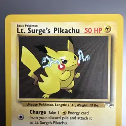 Pokemon Lt. Surge’s Pikachu Gym Heroes 81/132- NM - Image 2