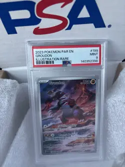 2023 Pokemon SV Paradox Rift Groudon #199/182 PSA 9 MINT CONDITION - Image 1