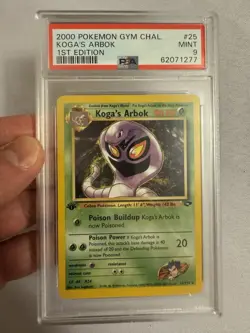 2000 Pokemon - 1st Edition Koga’s Arbok Rare Gym Challenge 25/132 - PSA 9 Mint! - Image 2