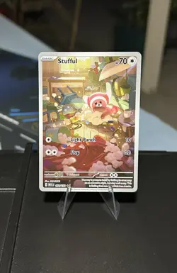Pokemon TCG Stufful 154/132 Mega Evolutions Secret Rare NM Pack Fresh Full Art - Image 1