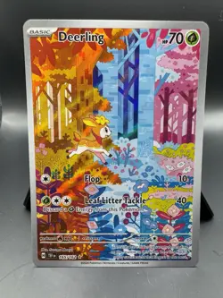2024 Pokemon Temporal Forces 165/162 - Deerling Illustration Rare Pack Fresh - Image 1
