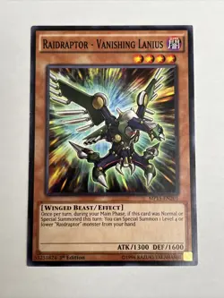Raidraptor - Vanishing Lanius MP15-EN201 Yu-Gi-Oh! VLP 1st Edition - Image 1