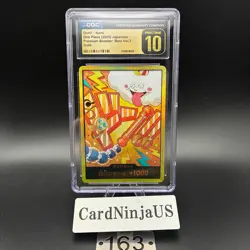 CGC PRISTINE 10 DON!! Card Nami PRB-02 [Gold Frame] THE BEST vol.2 One Piece 163 - Image 1