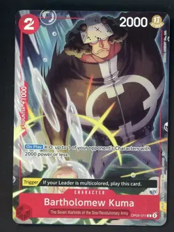 2025 One Piece OP-05 The Seven Warlords of the Sea #011 Bartholomew Kuma - Image 1