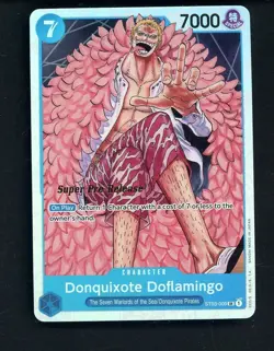 Auction #1 2022 One Piece ST03 Super Pre-Release #009 Donquixote Doflamingo - Image 1