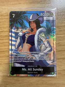 2025 One Piece Ms. All Sunday (Alt Art) OP14-084 SR The Azure Sea’s Seven NM - Image 1