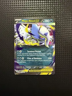 Pokemon TCG Mega Absol EX Holo Double Rare Card 086/132 Me01: Mega Evolution - Image 1