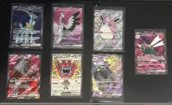 Pokemon TCG Lot 7 EX Full Art Cards from Random Sets All Cards Shown M/NM - Image 1