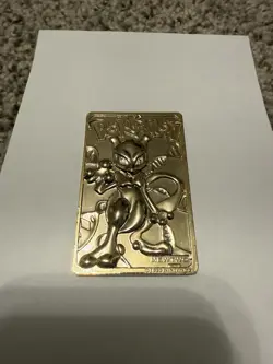 🔥 Mewtwo Pokemon 23K Gold Plated Trading Card Burger King 1999 - Image 1
